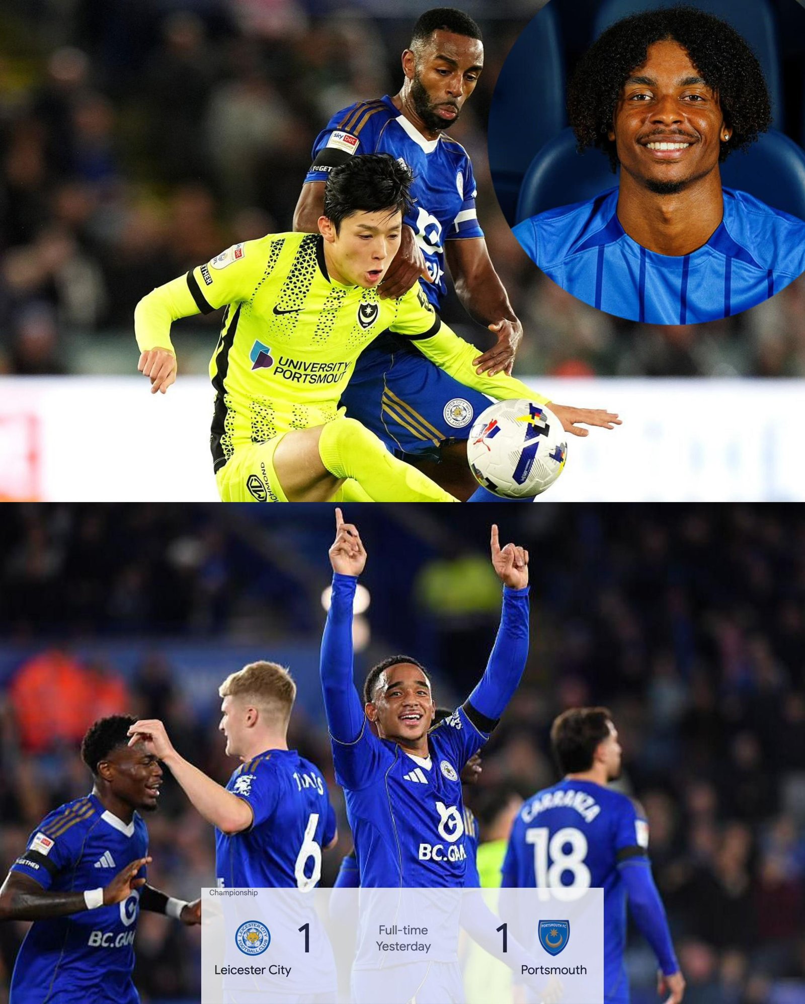 The main reason explains why the Portsmouth Football club forward Harvey Blair missed Portsmouth’s draw match against Leicester City