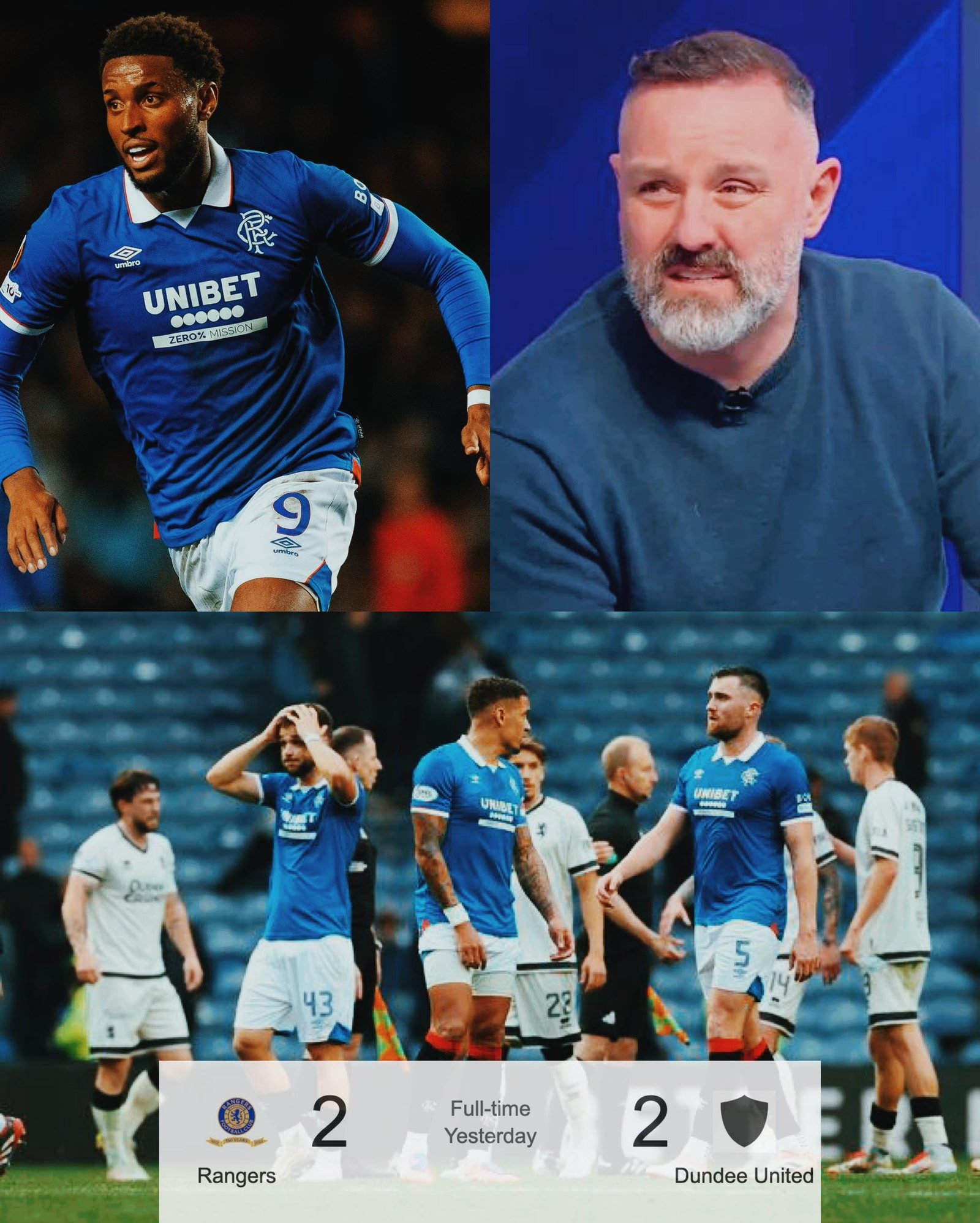 Sports pundit Kris Boyd couldn’t hide his frustration with Youssef Chermiti after what he saw with his eyes, live from the stands during Rangers’ draw with Dundee United and slams the star with a strong message