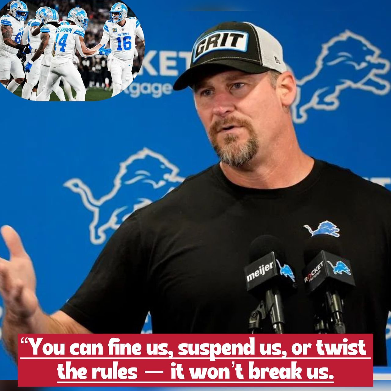 Breaking news: The NFL has upheld fines against three Lions players ahead of their matchup with the Buccaneers, denying their appeal — even as a Chiefs player walks free from penalty over the Lions-related controversy.