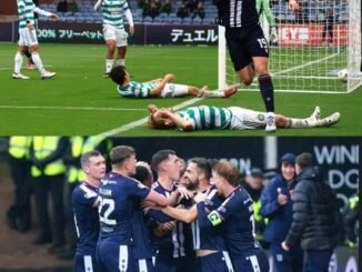 "sack the board" The main reason explained why the referee to halt the match for a brief period of time between Dundee vs. Celtic (2-0)