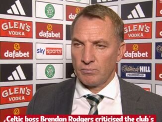 “We’ve lost a lot of firepower" Celtic F.C. coach Brendan Rodgers lashed out on Celtic board after thier match defeat against Dundee with an honest verdict
