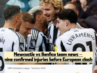 Injury list grows: The names of the nine players to miss out on Newcastle United vs Benfica match clash