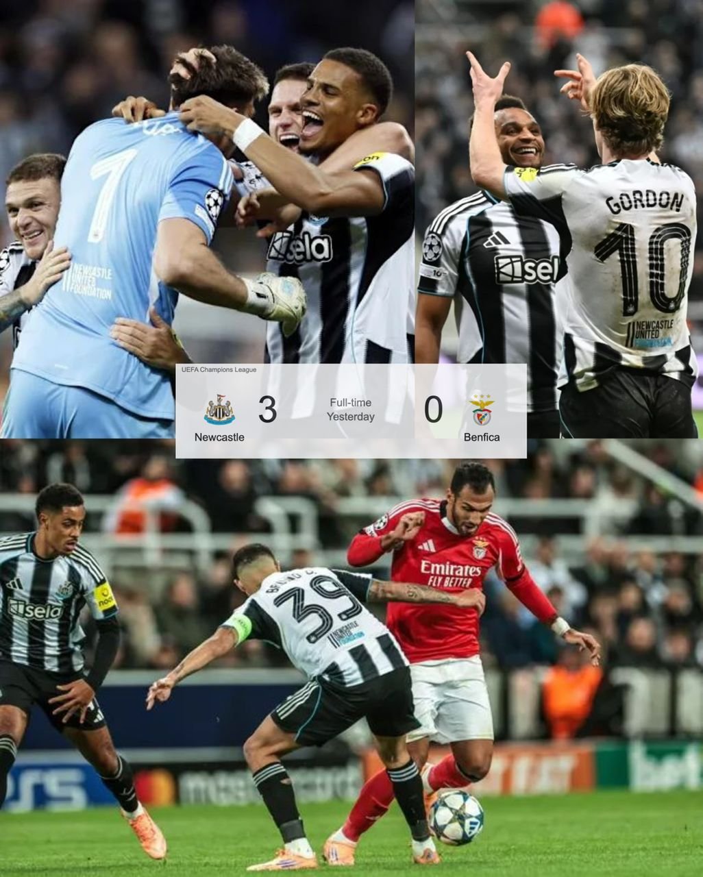 62-year-old football manager José Mourinho delivers an unexpected honest verdict on St James’ Park atmosphere following Newcastle United’s victory 3-0 against Benfica