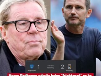 “I Was Frightened” – Ex-Portsmouth boss Harry Redknapp makes revealing Coventry City comment about Frank Lampard and the team over Portsmouth match