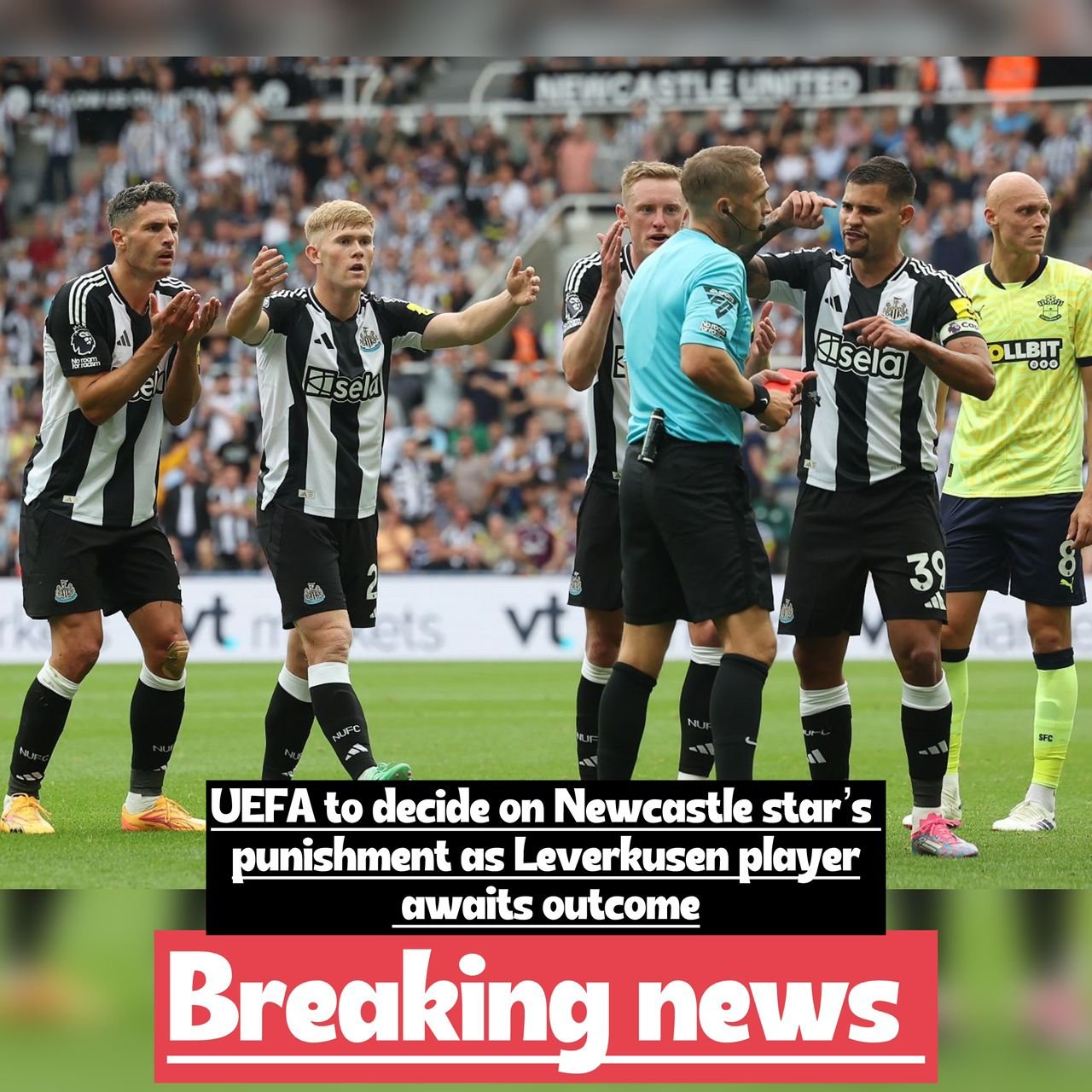 Breaking news: UEFA set to rule on Newcastle United star’s case as Bayer Leverkusen player awaits verdict