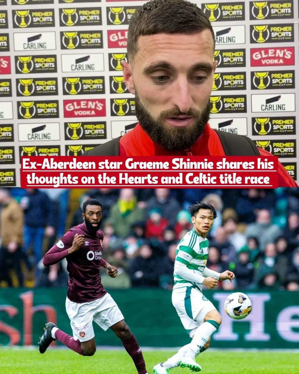 “I don’t see why" - Aberdeen former player Graeme Shinnie shares Hearts vs Celtic title race verdict
