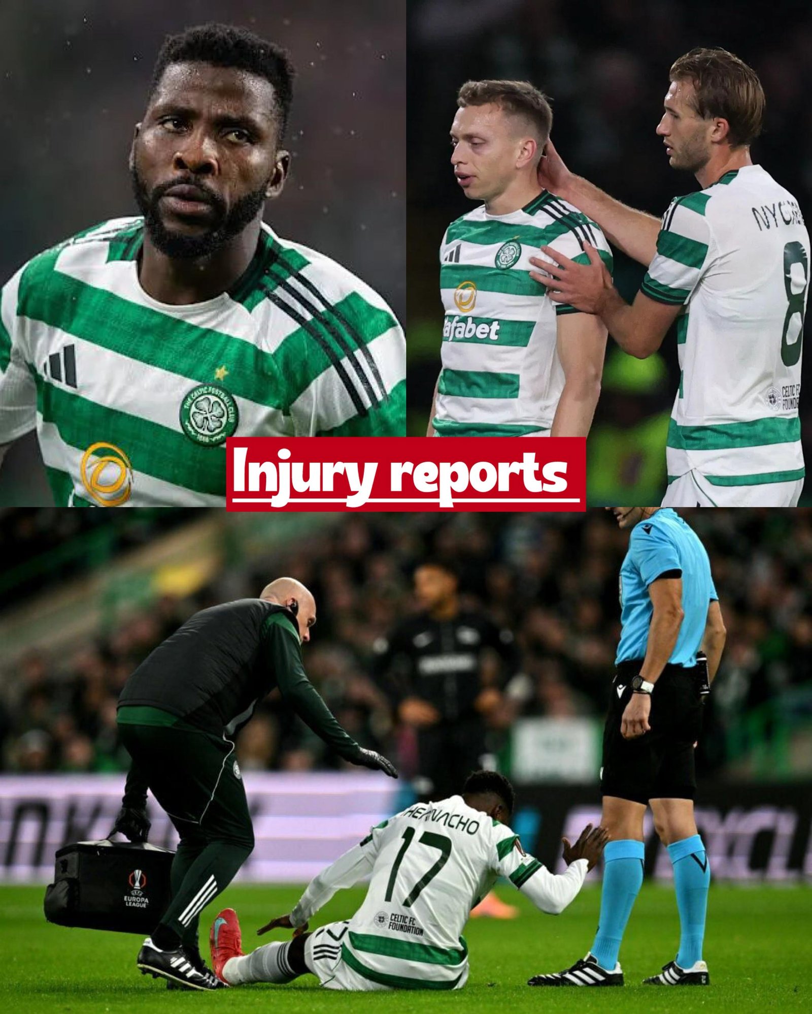 Kelechi Iheanacho and Alistair Johnston Injury update after Celtic’s 2-1 win over Sturm Graz in the Europa League match