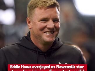 Newcastle boss Eddie Howe thrilled with key player’s comeback from injury, raising hopes of a start versus Tottenham
