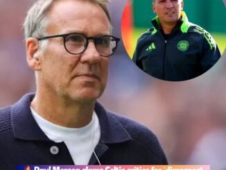 English former footballer and manager Paul Merson slams Celtic open ‘disrespect’ and reveals the name of who can take Brendan Rodgers place