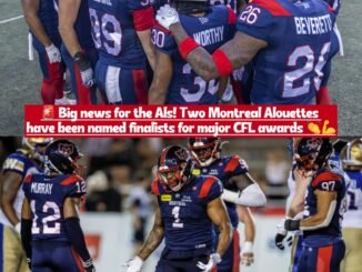 Names revealed: Two Montreal Alouettes players in contention for prestigious CFL award